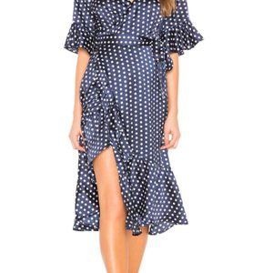 Revolve Line & Dot Elsie Ruffle Wrap Dress size XS